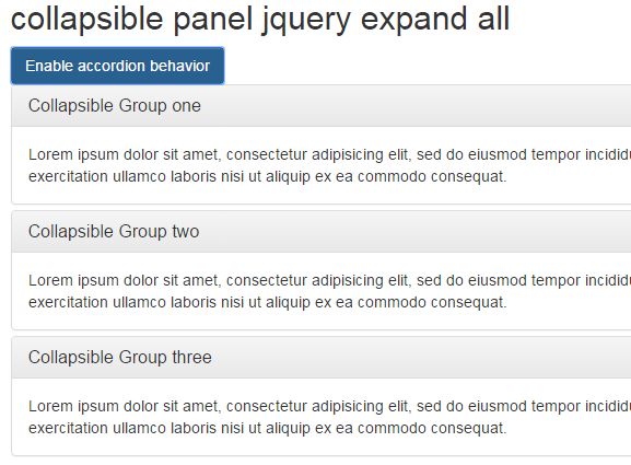 jquery accordion expand all 