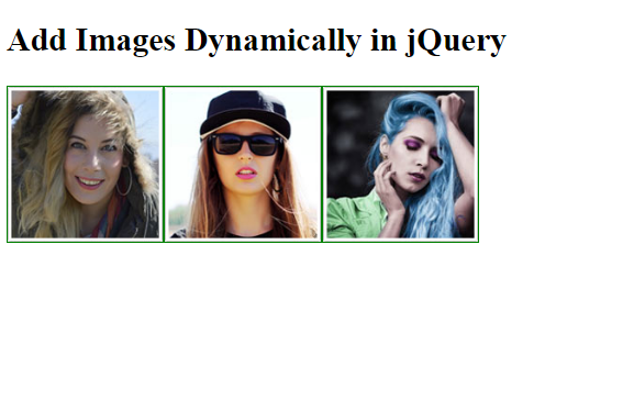 how to append element in jquery-add image dynamically