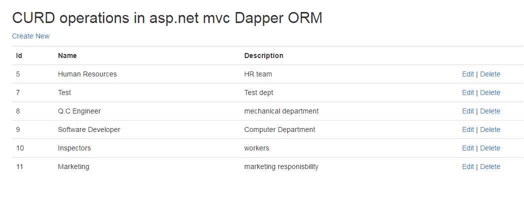 crud operations in asp net using dapper