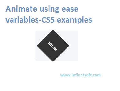 Animate using ease variables-CSS examples