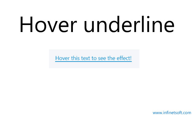 Hover underline text effect-CSS examples