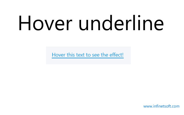 Hover underline 