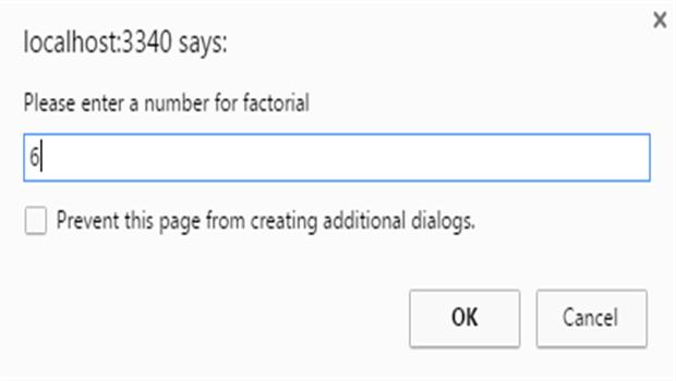 input for factorial example