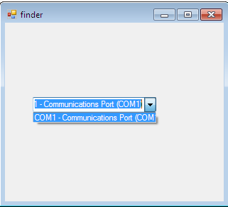communication ports bind in combobox using .net