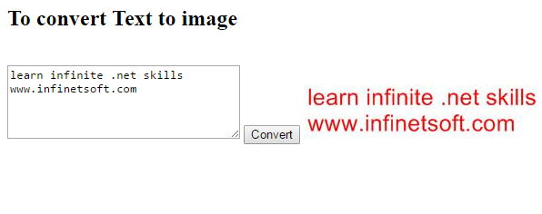 convert text to image using asp.net
