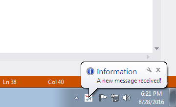 Notifyicon Csharp example