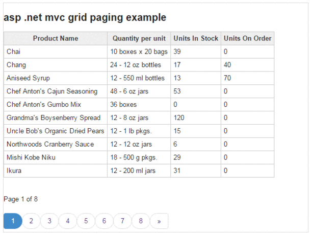 .net mvc grid paging example