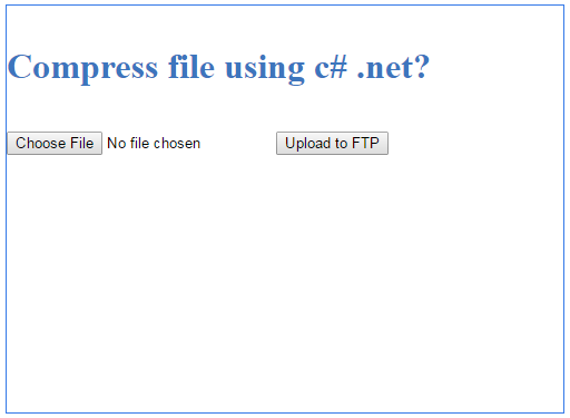 How to compress file csharp .net