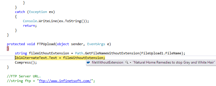 remove file extension using csharp .net