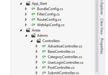 Asp.net mvc admin area