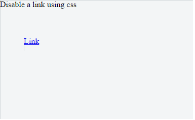 html disable link