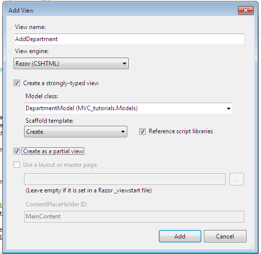 create strongly dependent view for insert record