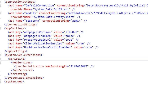 dynamically configure appsettings in web config file c#