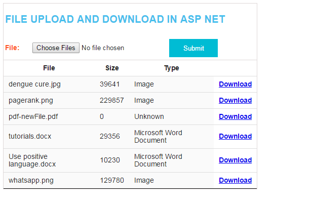 asp net mvc download file from server