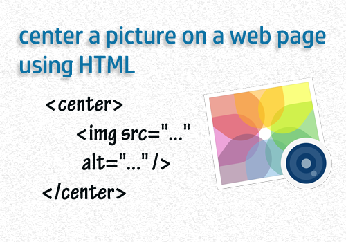 html center align the image