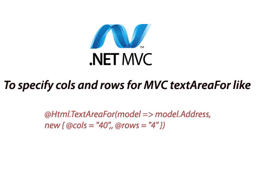 add cols and rows property to a multiline Editor-For in asp.net MVC