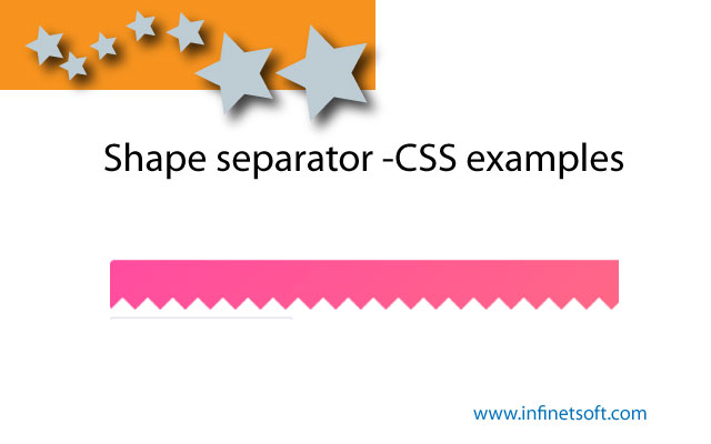 Shape separator -CSS examples