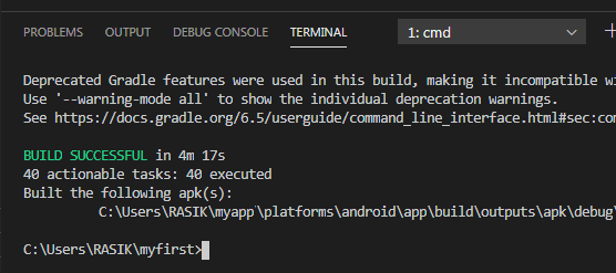 error occurred while   running subprocess cordova