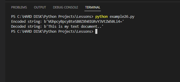 Encode Decode in python