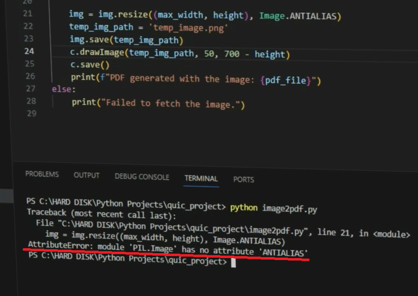 AttributeError module 'PIL.Image' has no attribute 'ANTIALIAS'